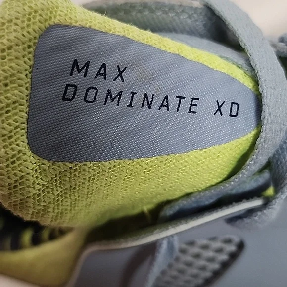 Nike Max Dominate Basketball XD Blue Gray & Lime Green Athletic Shoes Sz 9.5 - Picture 8 of 10